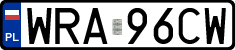 License plates of Poland, Regular car plates