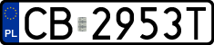 License plates of Poland, Regular car plates