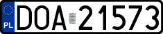 License plates of Poland, Regular car plates