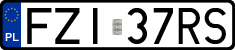 License plates of Poland, Regular car plates