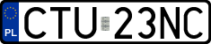 License plates of Poland, Regular car plates