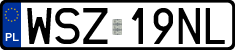 License plates of Poland, Regular car plates