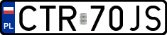 License plates of Poland, Regular car plates