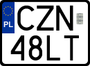 License plates of Poland, Regular car plates