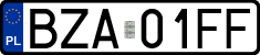 License plates of Poland, Regular car plates