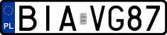 License plates of Poland, Regular car plates