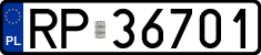 License plates of Poland, Regular car plates