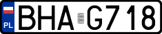 License plates of Poland, Regular car plates
