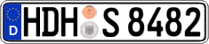 German license plate, Regular plates