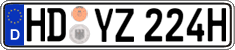 German license plate, Plates for oldtimers (type 