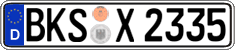 German license plate, Regular plates
