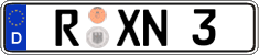 German license plate, Regular plates