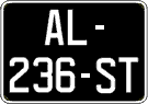 French license plate, SIV (oldtimers)