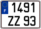 French license plate, FNI
