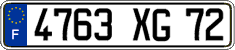 French license plate, FNI