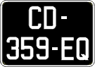 French license plate, SIV (oldtimers)