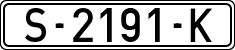 License plates of Spain, 1971 year series
