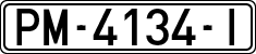 License plates of Spain, 1971 year series