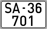License plates of Spain, 1900 year series
