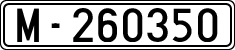 License plates of Spain, 1900 year series
