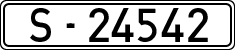 License plates of Spain, 1900 year series