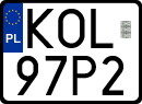 License plates of Poland, Special vehicles and motorcycles