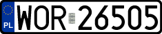 License plates of Poland, Regular car plates