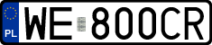 License plates of Poland, Regular car plates