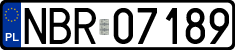 License plates of Poland, Regular car plates