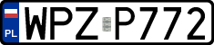 License plates of Poland, Regular car plates