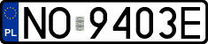 License plates of Poland, Regular car plates