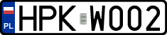 License plates of Poland, Authorities