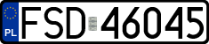 License plates of Poland, Regular car plates