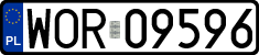 License plates of Poland, Regular car plates