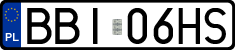 License plates of Poland, Regular car plates