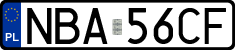 License plates of Poland, Regular car plates