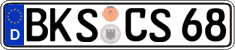 German license plate, Regular plates