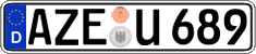 German license plate, Regular plates