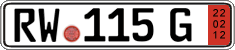 German license plate, Export transit plates