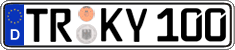 German license plate, Regular plates