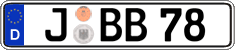 German license plate, Regular plates