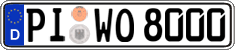 German license plate, Regular plates