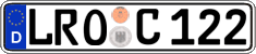 German license plate, Regular plates
