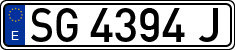 License plates of Spain, 1971 year series