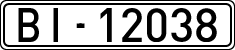 License plates of Spain, 1900 year series