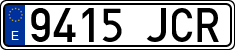 License plates of Spain, Ordinary (2000)