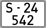 License plates of Spain, 1900 year series
