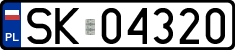 License plates of Poland, Regular car plates