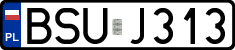 License plates of Poland, Regular car plates