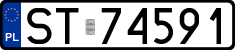 License plates of Poland, Regular car plates